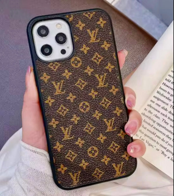 LV Leather Phone Case