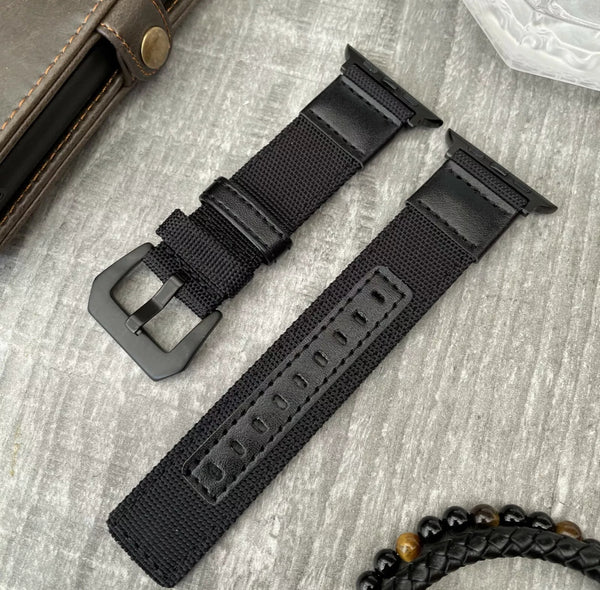 42-49mm Luxury Black Nylon Band