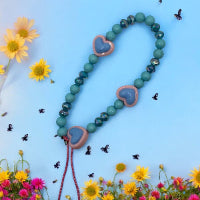 Heart Blue Pearl Charm